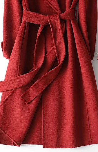 Omlottkappa med skärp och slag för dam-Coats for Women-Fjallbarn