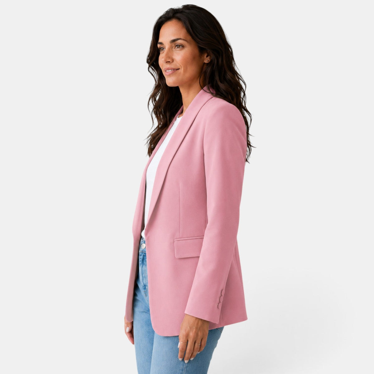 Öppen kavaj för dam med ficklock-Blazer for women-Fjallbarn