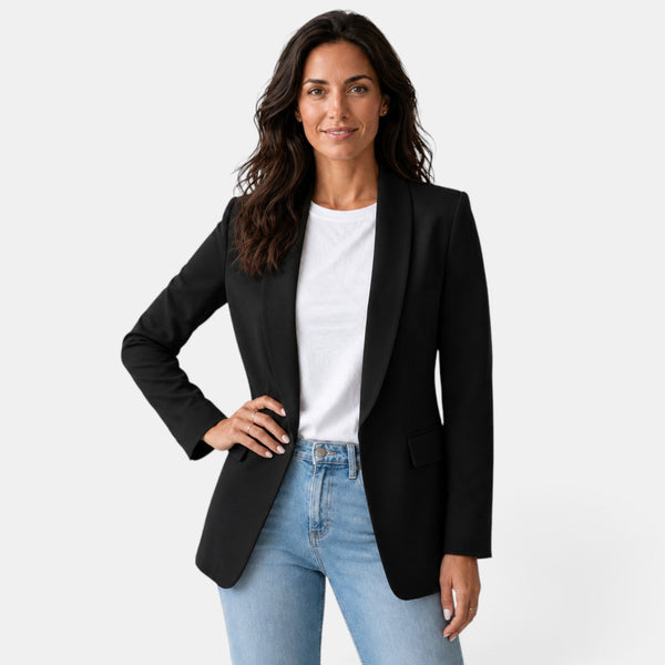 Öppen kavaj för dam med ficklock-Blazer for women-Fjallbarn