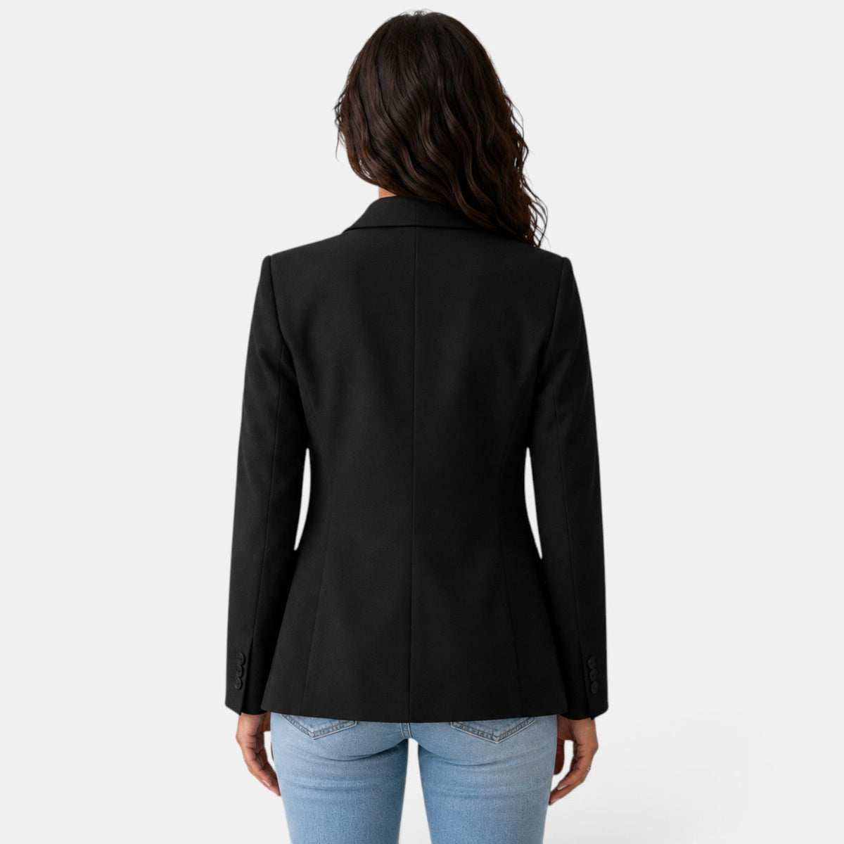 Öppen kavaj för dam med ficklock-Blazer for women-Fjallbarn