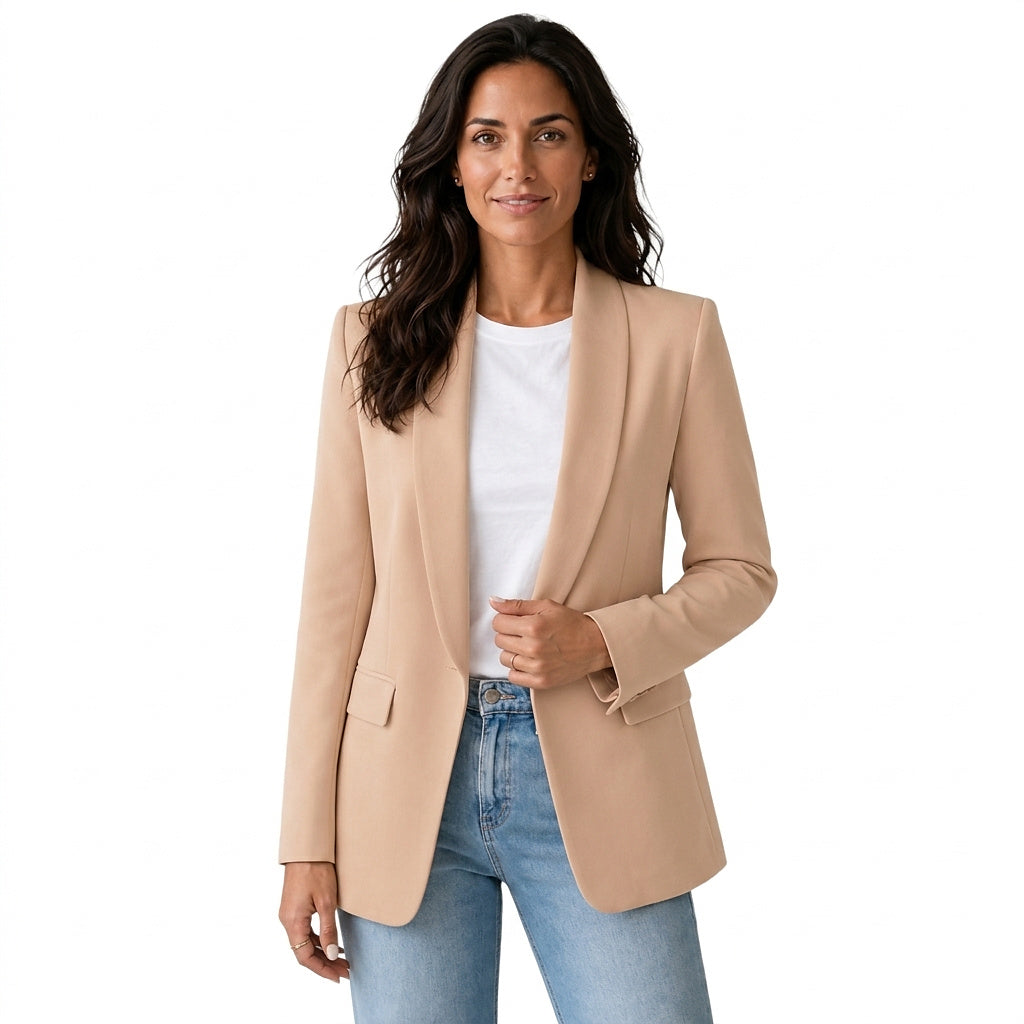 Öppen kavaj för dam med ficklock-Blazer for women-Fjallbarn
