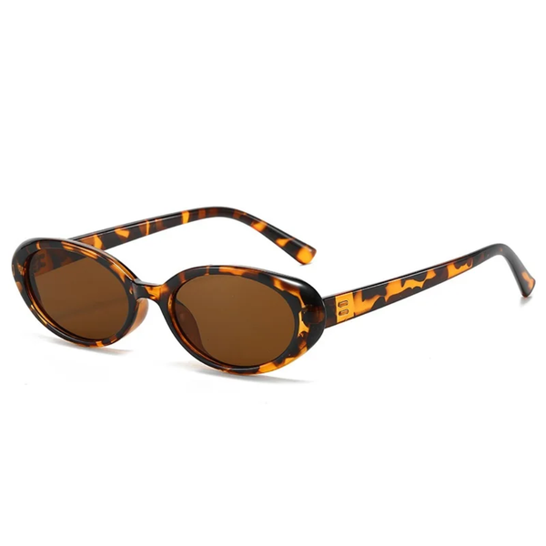 Ovalformade solglasögon för dam med sköldpaddsmönster-Glasses for women-Fjallbarn