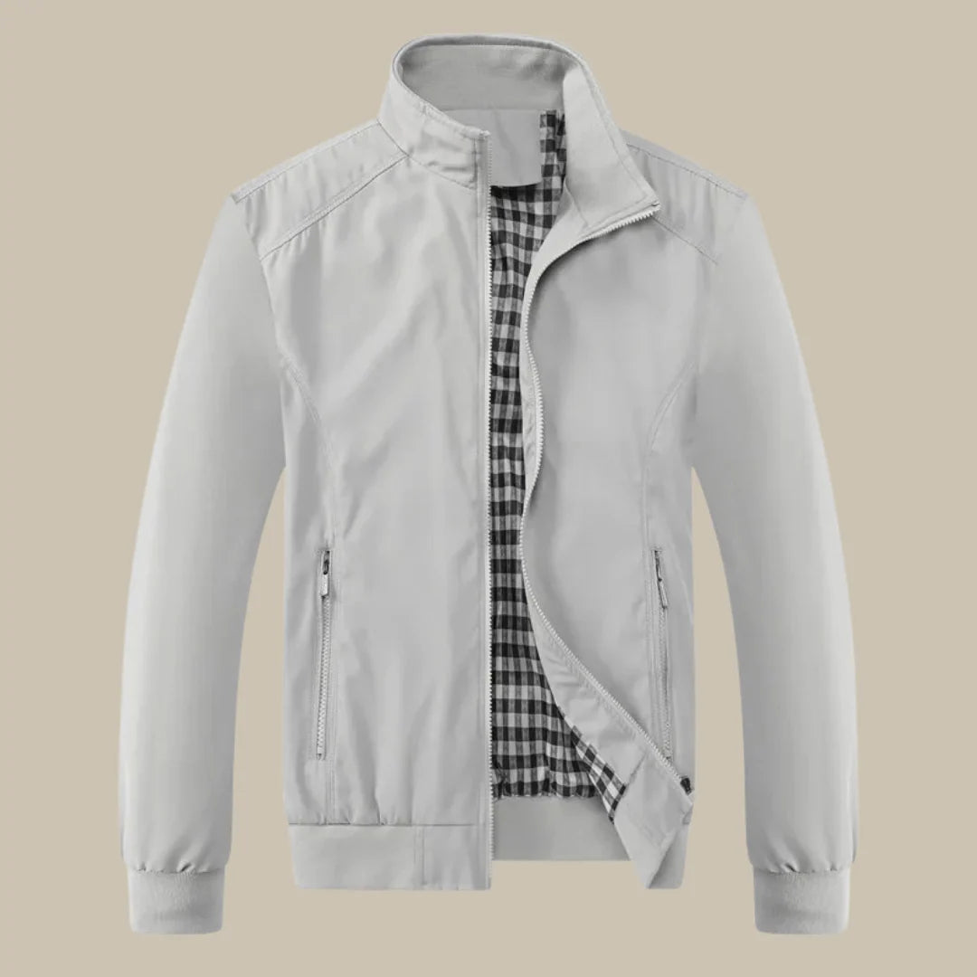 Övergångsjacka för herrar med ståkrage och dragkedja-Jackets for men-Fjallbarn