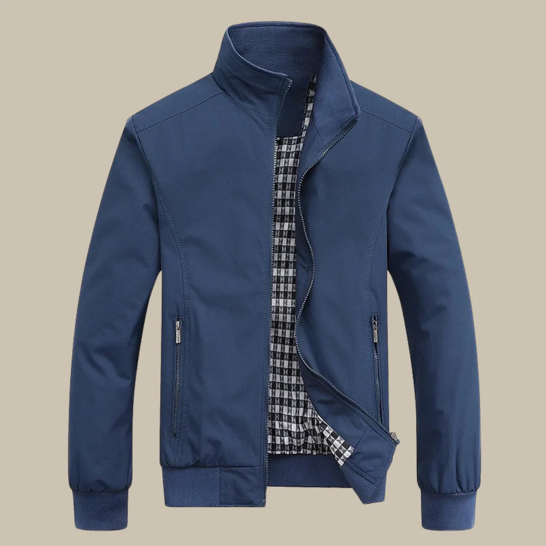 Övergångsjacka för herrar med ståkrage och dragkedja-Jackets for men-Fjallbarn
