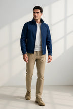 Övergångsjacka för herrar med ståkrage och dragkedja-Jackets for men-Fjallbarn