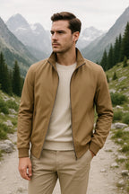 Övergångsjacka för herrar med ståkrage och dragkedja-Jackets for men-Fjallbarn