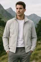 Övergångsjacka för herrar med ståkrage och dragkedja-Jackets for men-Fjallbarn