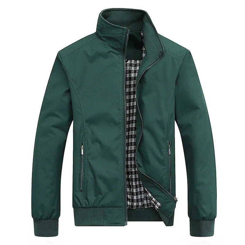 Övergångsjacka för herrar med ståkrage och dragkedja-Jackets for men-Fjallbarn