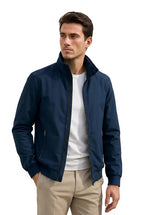 Övergångsjacka för herrar med ståkrage och dragkedja-Jackets for men-Fjallbarn