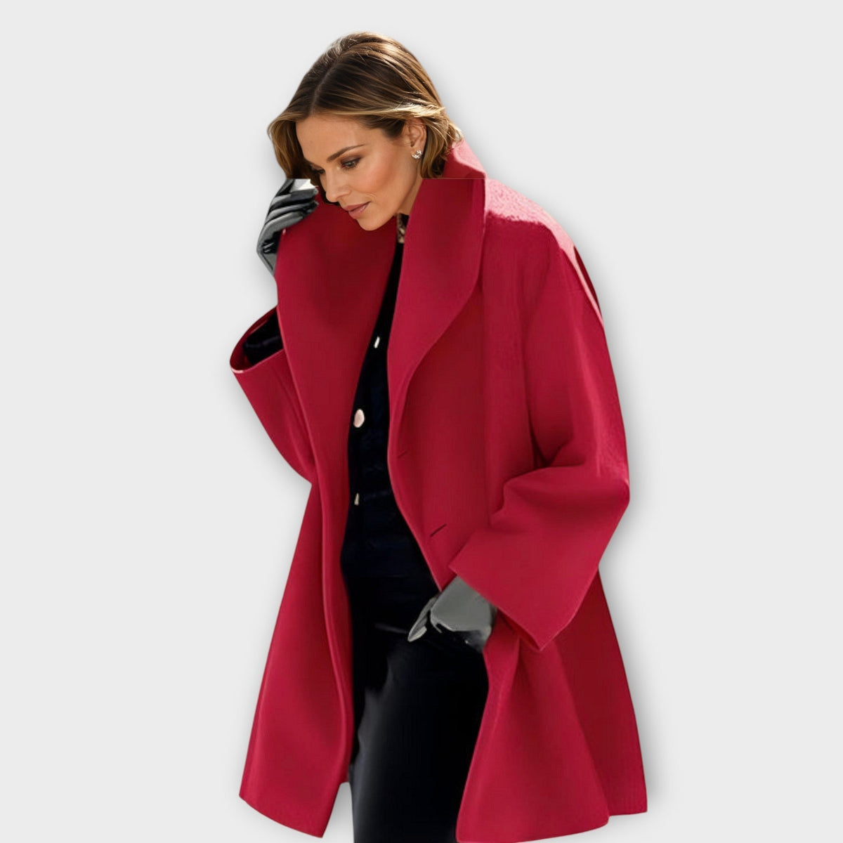 Oversize-kappa för dam med breda slag-Coats for women-Fjallbarn