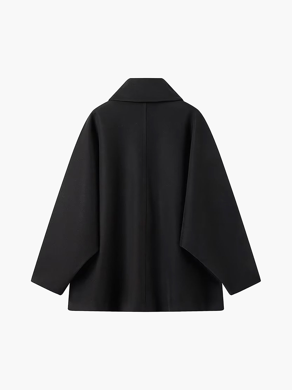 Oversize-kappa i ullblandning för dam med knäppning-Coats for women-Fjallbarn