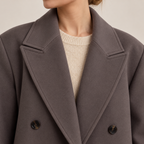 Oversize lång ullkappa för dam-Coats for women-Fjallbarn