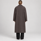 Oversize lång ullkappa för dam-Coats for women-Fjallbarn