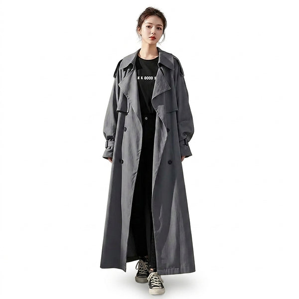Oversized lång trenchcoat för dam-coats for women-Fjallbarn