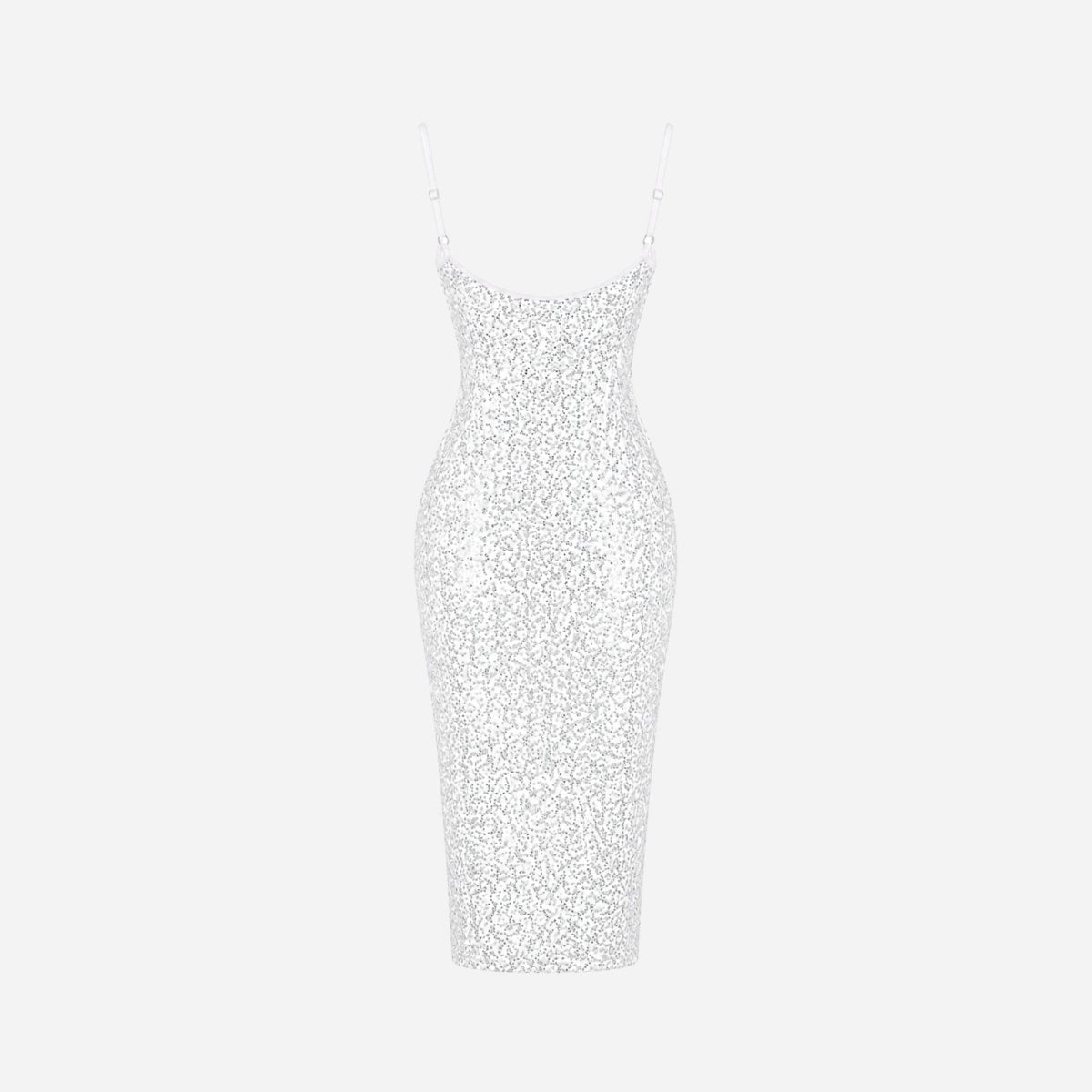 Paljettklänning i midilängd med sidoslits för dam-Midi Dress-Fjallbarn