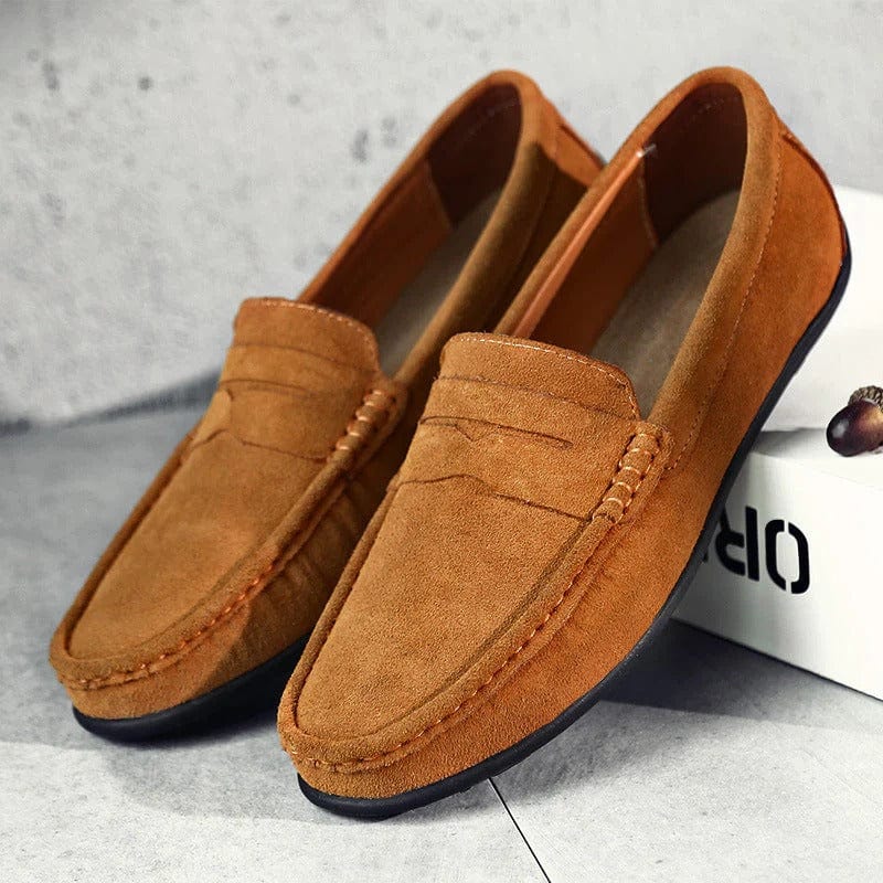 Penny-loafers i mocka för herrar-Footwear for men-Fjallbarn