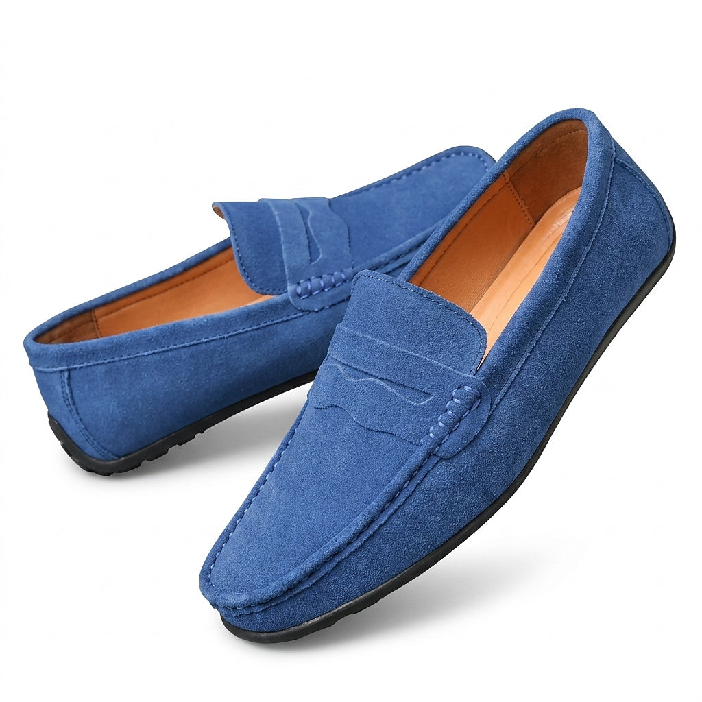 Penny-loafers i mocka för herrar-Footwear for men-Fjallbarn