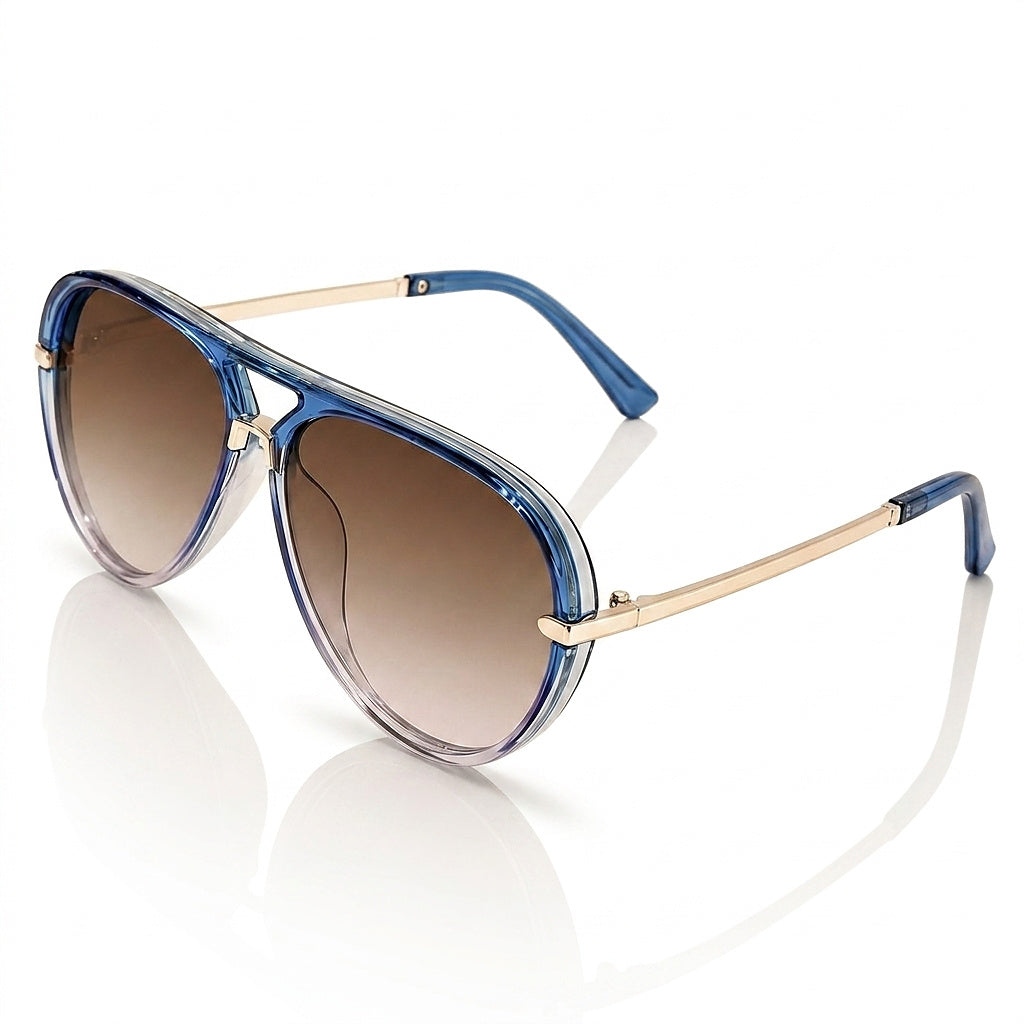 Pilotglasögon för dam med metallskalmar-Glasses for women-Fjallbarn