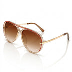 Pilotglasögon för dam med metallskalmar-Glasses for women-Fjallbarn