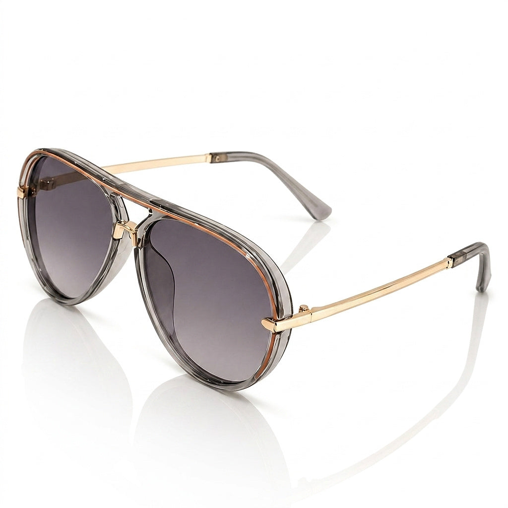 Pilotglasögon för dam med metallskalmar-Glasses for women-Fjallbarn