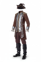 Piratdräkt för män för Halloween med långrock och byxor-Halloween-Fjallbarn