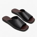 Platta slip-in-sandaler med V-skärning för dam-Footwear for women-Fjallbarn