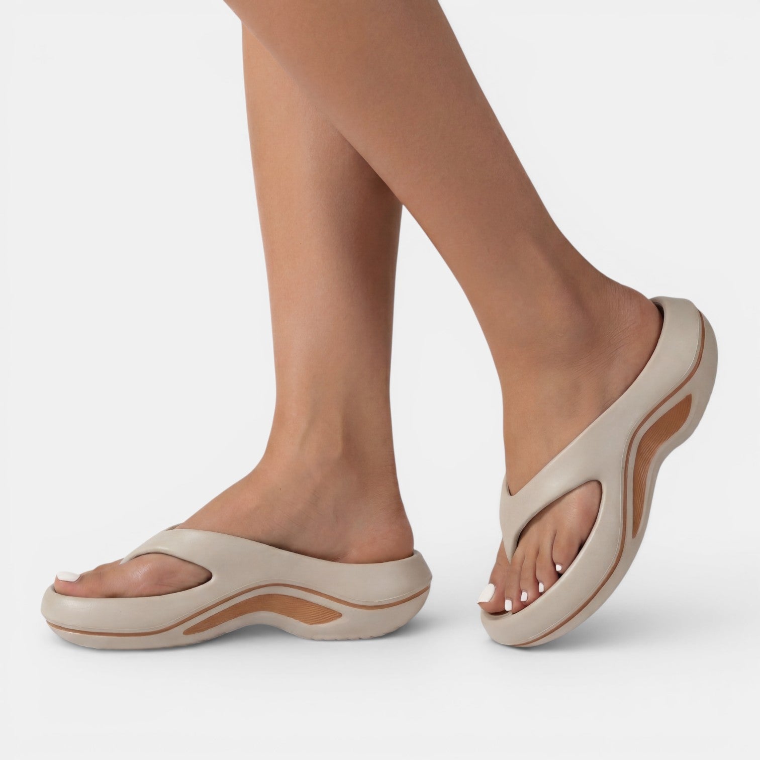 Plattform-tåsandaler för dam-Footwear for women-Fjallbarn