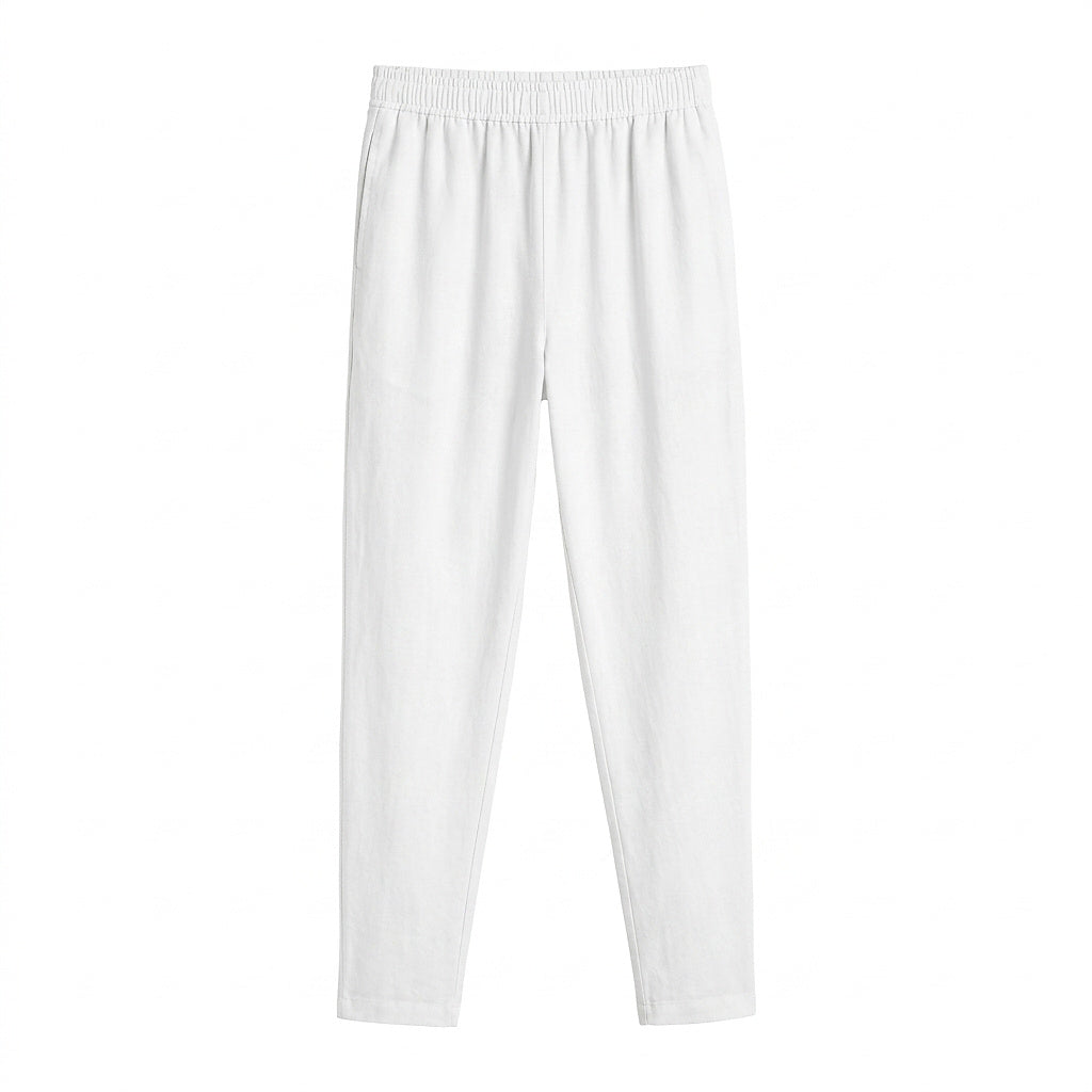 Plisserade herrbyxor med rak passform och elastisk midja-Pants for Men-Fjallbarn