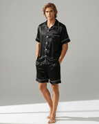 Pyjamaset för män med kortärmad skjorta-Sets for Men-Fjallbarn