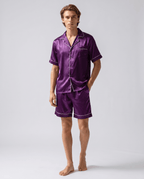 Pyjamaset för män med kortärmad skjorta-Sets for Men-Fjallbarn