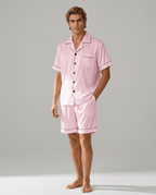 Pyjamaset för män med kortärmad skjorta-Sets for Men-Fjallbarn
