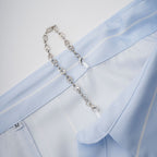 Randig off-shoulder-blus med kedjeaxlar för dam-Blouses for women-Fjallbarn