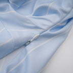 Randig off-shoulder-blus med kedjeaxlar för dam-Blouses for women-Fjallbarn