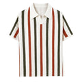 Randig stickad pikétröja för herr-Shirts for men-Fjallbarn