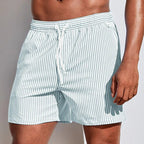 Randiga badshorts med dragsko för herrar-Swimwear for men-Fjallbarn