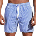 Randiga badshorts med dragsko för herrar-Swimwear for men-Fjallbarn