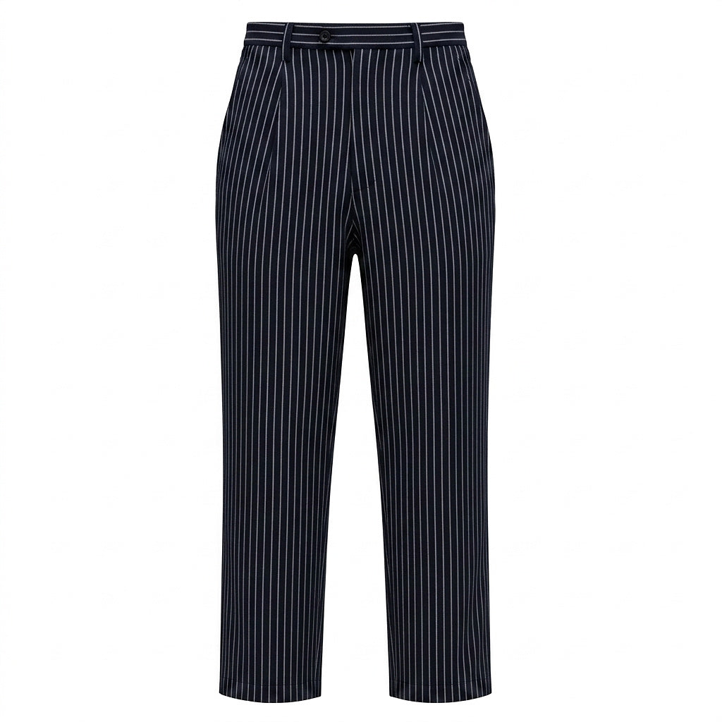 Randiga byxor med dragsko i midjan för herrar-Pants for men-Fjallbarn