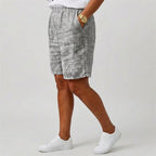 Randiga shorts med avslappnad passform för dam-Shorts for women-Fjallbarn