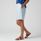 Randiga shorts med avslappnad passform för dam-Shorts for women-Fjallbarn