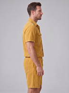 Ribbat set med skjorta och shorts för herrar-Sets for Men-Fjallbarn