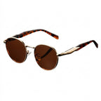 Runda unisex-solglasögon med metallskalmar-Glasses for women-Fjallbarn