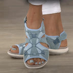Sandaler för dam med öppen tå och bungee-snörning-Footwear for women-Fjallbarn