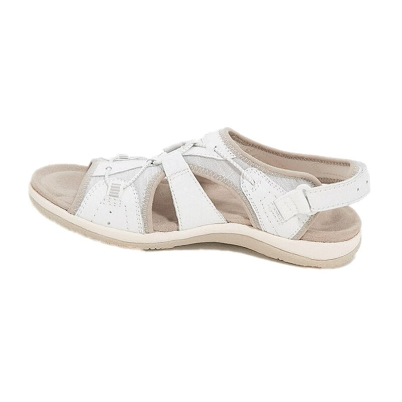 Sandaler för dam med öppen tå och bungee-snörning-Footwear for women-Fjallbarn