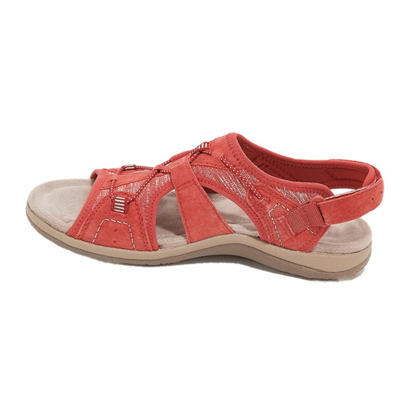 Sandaler för dam med öppen tå och bungee-snörning-Footwear for women-Fjallbarn
