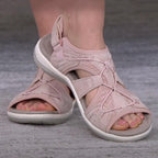 Sandaler för dam med öppen tå och bungee-snörning-Footwear for women-Fjallbarn