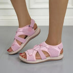 Sandaler för dam med öppen tå och bungee-snörning-Footwear for women-Fjallbarn