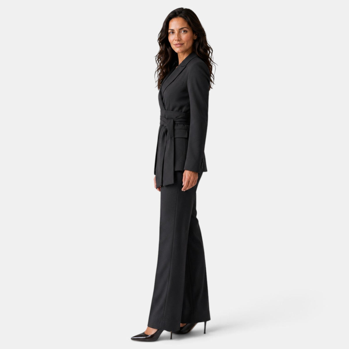 Set med kavaj och raka byxor för dam-Sets for women-Fjallbarn