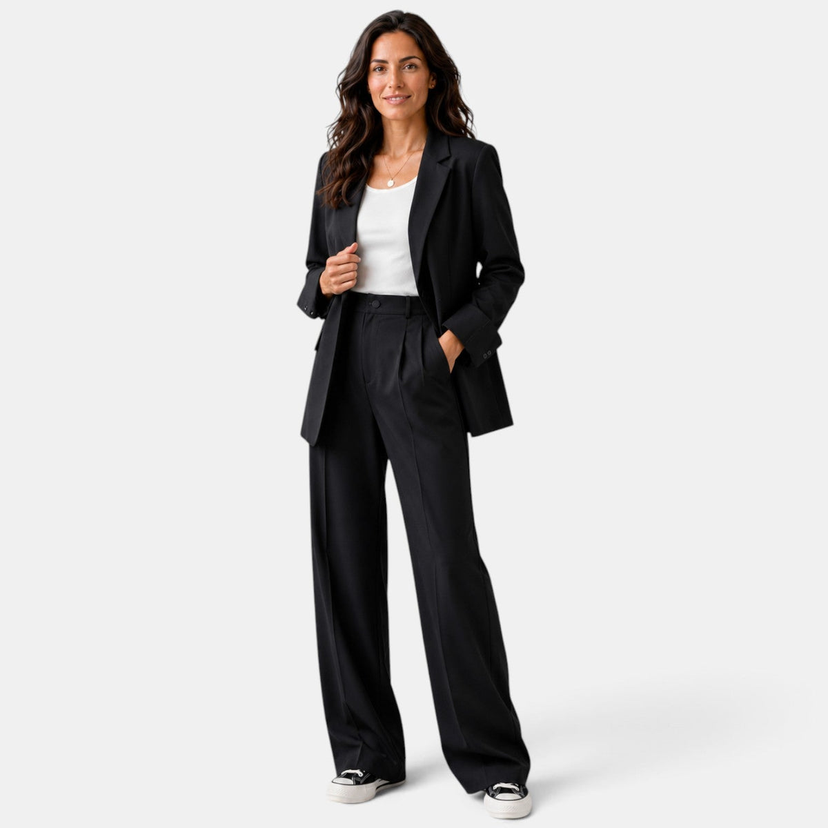 Set med kavaj och vida byxor för dam-Sets for women-Fjallbarn