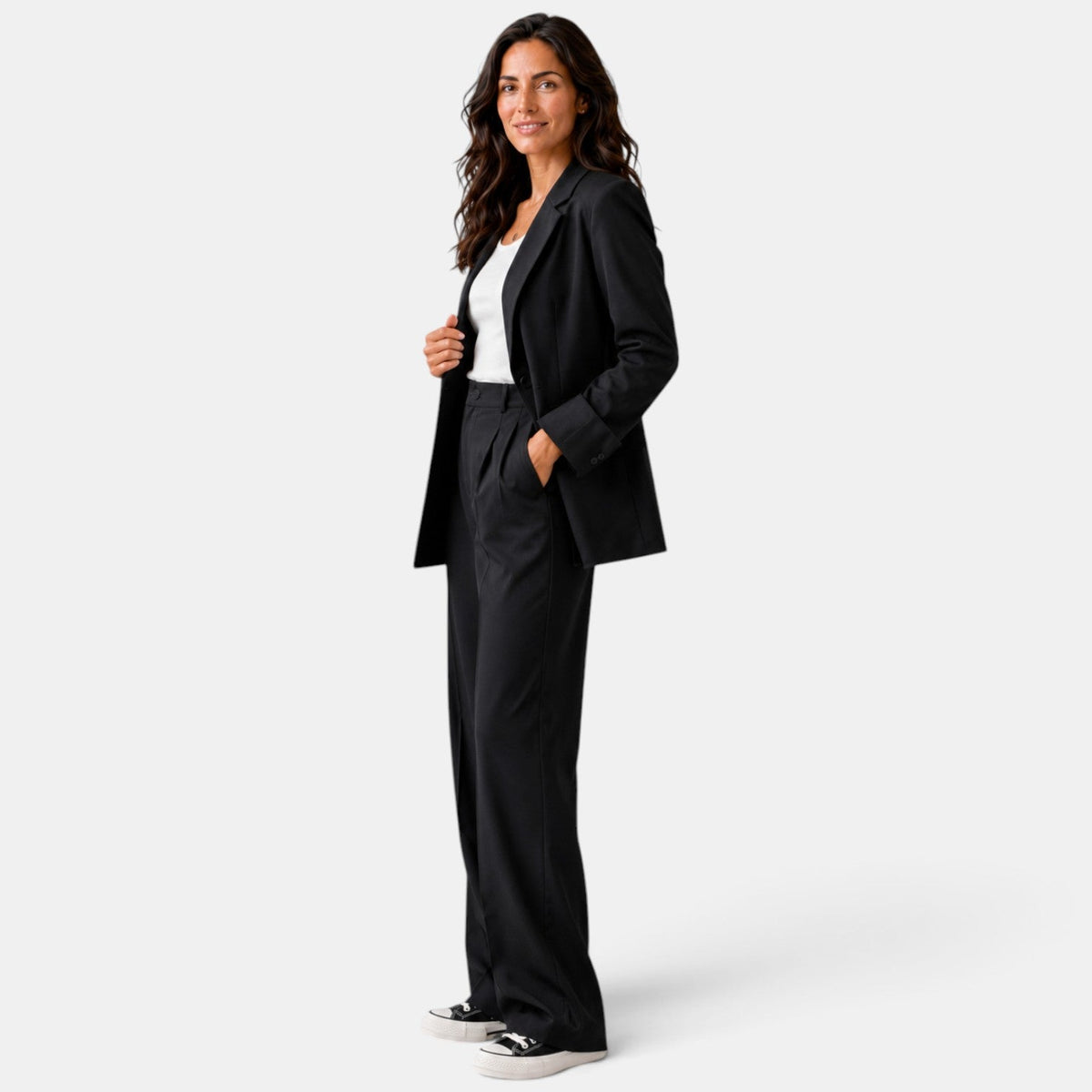 Set med kavaj och vida byxor för dam-Sets for women-Fjallbarn