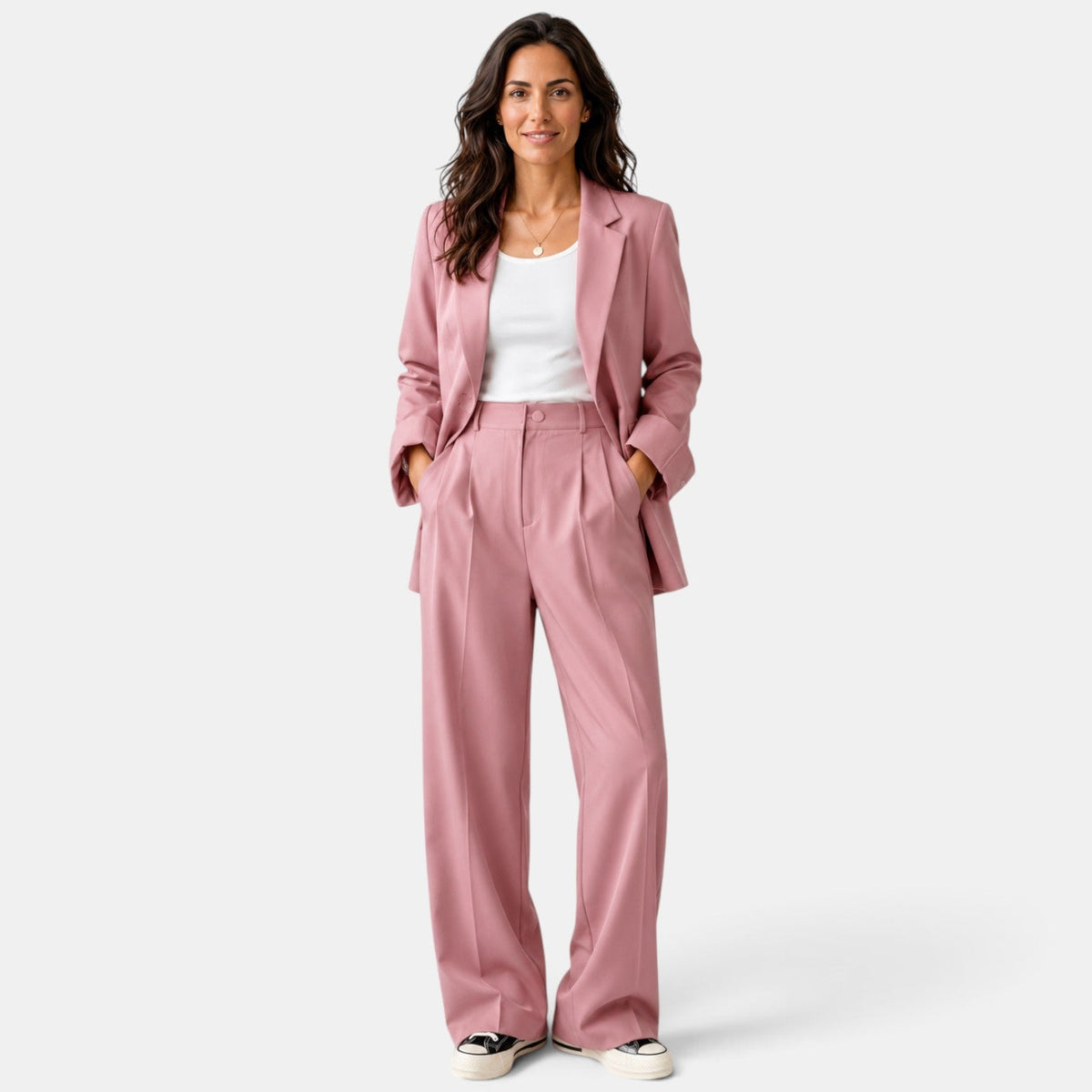 Set med kavaj och vida byxor för dam-Sets for women-Fjallbarn